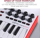 Akai MPK Mini Plus 37 Key USB MIDI Controller with 8 Pad Sequencer CV/Gate NKS view 6