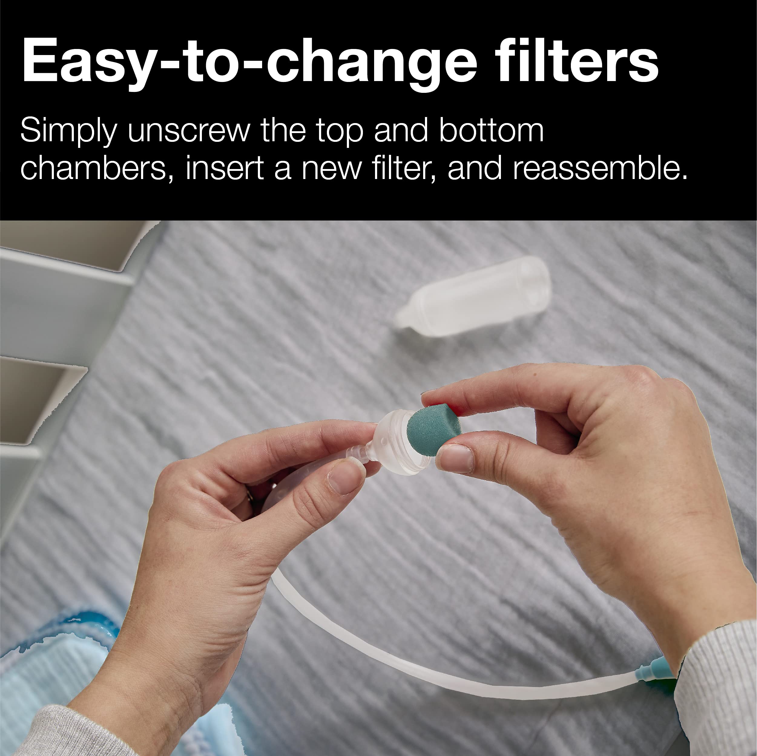 Braun Manual Nasal Aspirator Filters, 40 Count – Disposable, Hygienic Filters for Braun Manual Toddler and Baby Nasal Aspirator