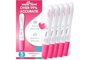 Easy@Home Smart Timing Pregnancy Test: Over 99% Accuracy for Early hCG Detection - Fast Results in Just 3 Minutes with Unique