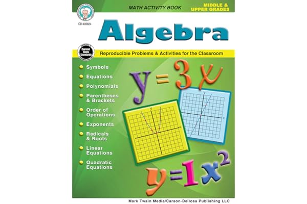 Mark Twain | Algebra Workbook | Grades 5–12, Printable ...