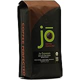 JO ESPRESSO: 12 oz, Medium Dark Roast, Whole Bean Organic Arabica Espresso Coffee, USDA Certified Organic Espresso, NON-GMO, 