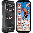 DOOGEE V Max Pro 5G Rugged Smartphone,22000mAh,32GB+512GB/TF 2TB Android 14 Rugged Phone,108MP AI Main Camera,6.58" FHD+120Hz IPS Waterdrop Screen,IP68/IP69K Waterproof Phone,Dual Unlock/WIFI6/NFC/OTG