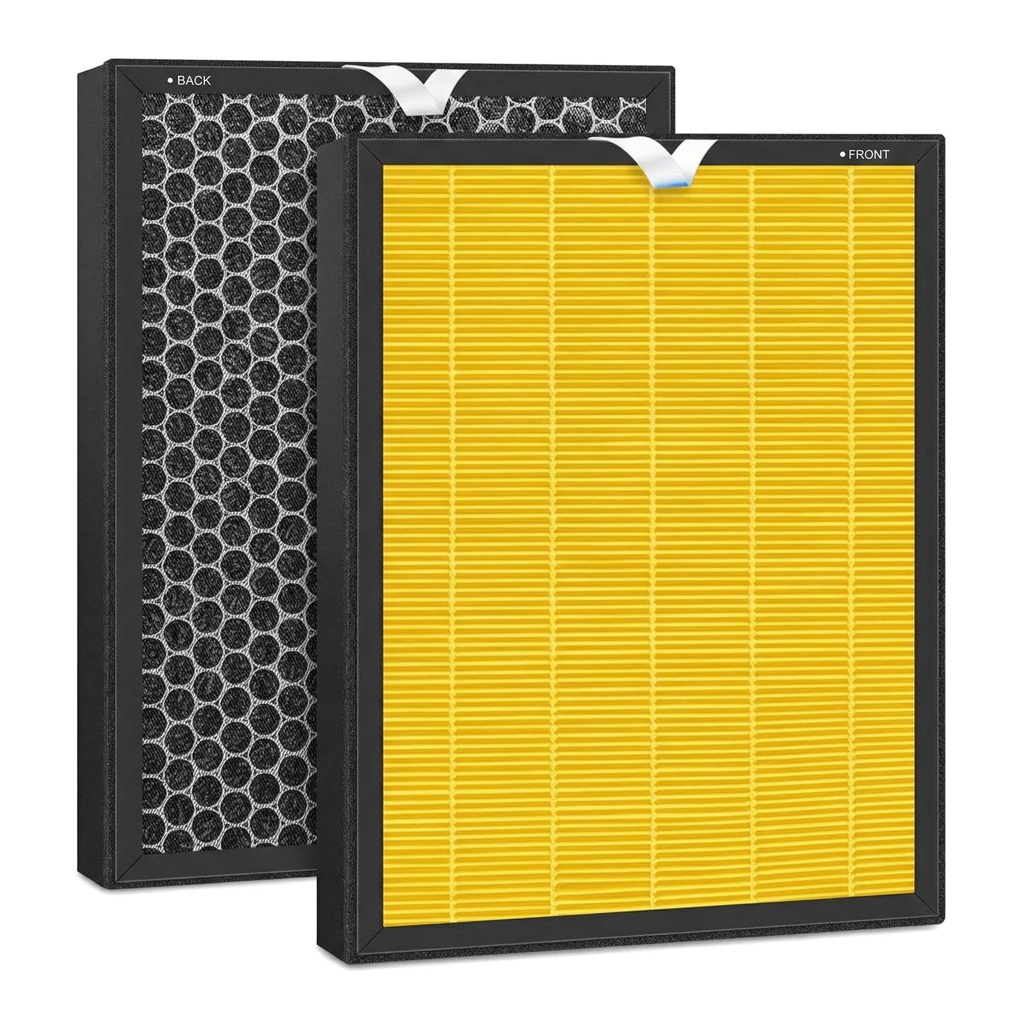 iReijomoi Vital 100S Replacement Air Filter Compatible With LEVOIT Vital 100S Vital 100S-P Vital 100S-RF AIR Purifier,H13 True HEPA 3-in-1 High-Efficiency Activated Carbon Filter(Yellow-2 Pack)