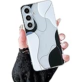 DEFBSC Compatible with Samsung Galaxy S25 Case, Soft Shaped Art Design with Built-in Bumper Protective Phone Case, Cute Slim TPU Cover Designed for Samsung Galaxy S25 Case,Black