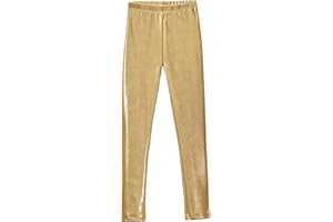 City Threads Girls Leggings Metallic Mermaid Print Shiny Colorful Fun Ankle Length Made in USA