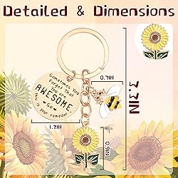 Sunflower Keychains Inspirational Gifts for Women