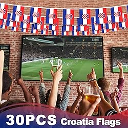 Croatia String Flag Pennant Banner, Small Mini