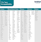 Brother TZe-C31 Labelling Tape Black on Fluorescent Yellow 12 mm x 5 m view 7