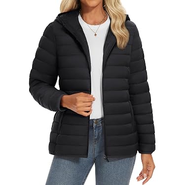 MODSGUE Quilted Coat Women's Zip Winter Jacket Winter Warm Winter Jacket Retro Running Jacket Casual Thin Jacket For Women Girls Thermal Quilted Coat