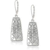 Napier Silver Square Drop Earrings, 0