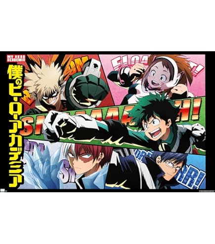 My Hero Academia Langbahnposter – 53x158 Cm, Hochwertiger Druck Auf 150g Papier | Offizielle Lizenz