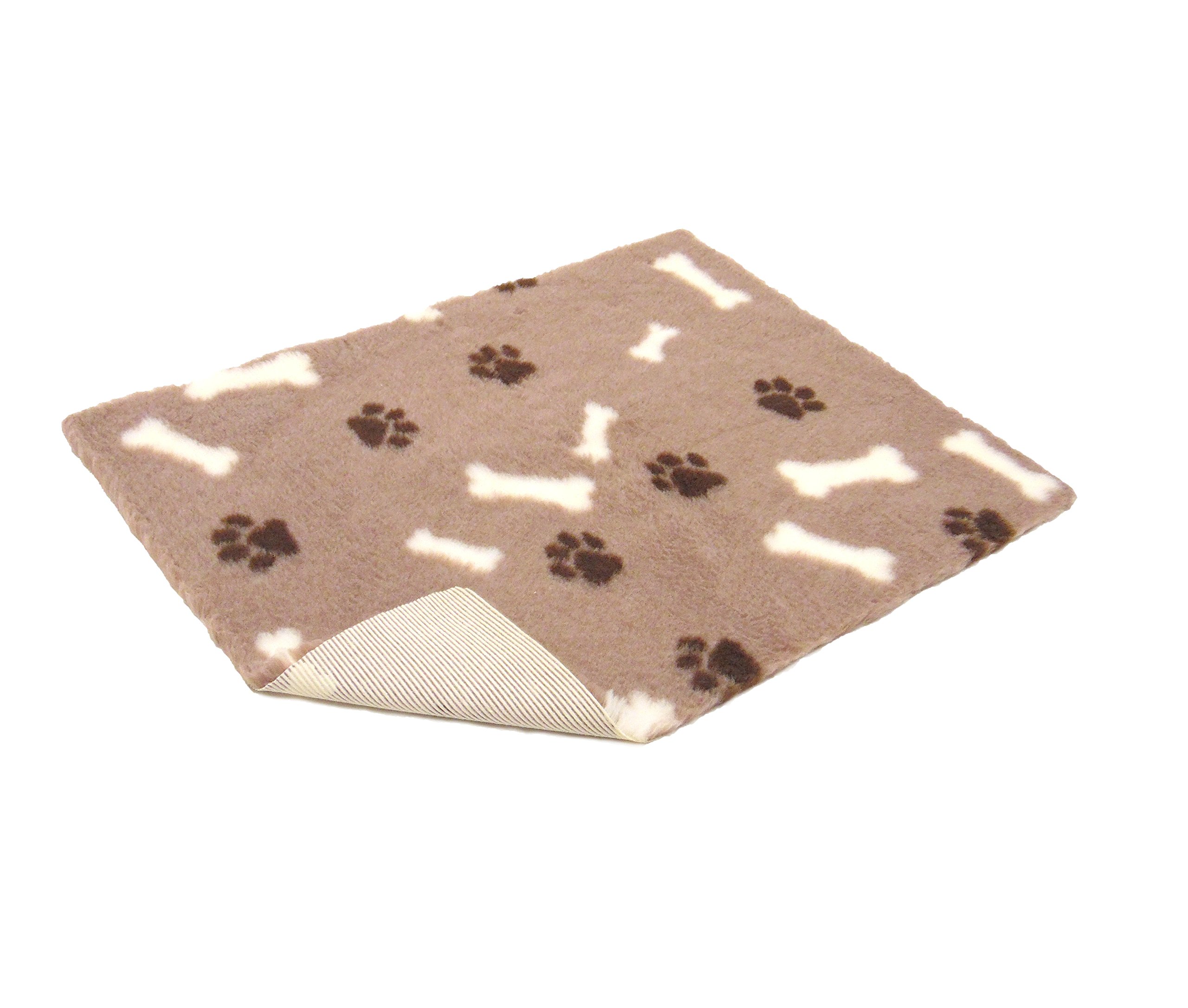 Vetbed Dog and Cat Bedding, Mink with Cream Bones