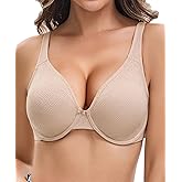 BBYDBY Minimizer Bras for Women Full Coverage Unlined Underwire Bra Lifting Support for Large Bust