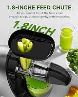 AMZCHEF Juicer Machines Cold Press Slow Masticating Juice Extractor Grey view 4