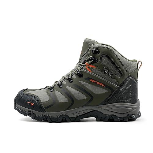 NORTIV Men's Ankle High Waterproof Hiking Boots Outdoor
