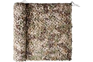 FullLit Camo Netting Camouflage Netting 6.5ft×10ft,10ft×10ft, 20ft×20ft,with Mesh Backing, Hunting Blind Nets, Sunshade Canopy, Army Tarp Fence Net for Party Decoration, Photograph and Car Cover