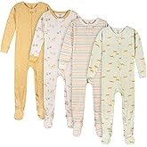 Gerber Unisex Baby 4-Pack Footed Pajamas