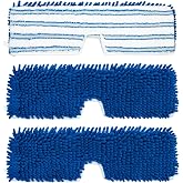 3 Pack Mop Heads Replacements Compatible for Ocedar Dual-Action Microfiber Flip Mop, Double Sided Mop Replace Head Mop Refills with Microfiber &amp; Chenille for Dry Wet Use, Reusable, Machine Washable