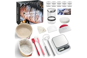 Sourdough Bread Baking Supplies, Sourdough Starter Kit with scale, Starter Jar, Bread Making Tools Kit, Sour Dough Kit Tools,