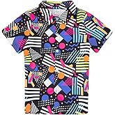 Enlifety 2-10T Kids Hawaiian Shirt Boys Girls Short Sleeve Button Down Shirts Hawaii Summer Casual Blouse