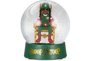 Snoop on The Stoop Snow Globe, Christmas Decorations Indoor, Snoop Dogg Christmas Décor, Christmas Snow Globes, Funny Gift for Men and Women White Elephant, Secret Santa Mini Figurine Collectible