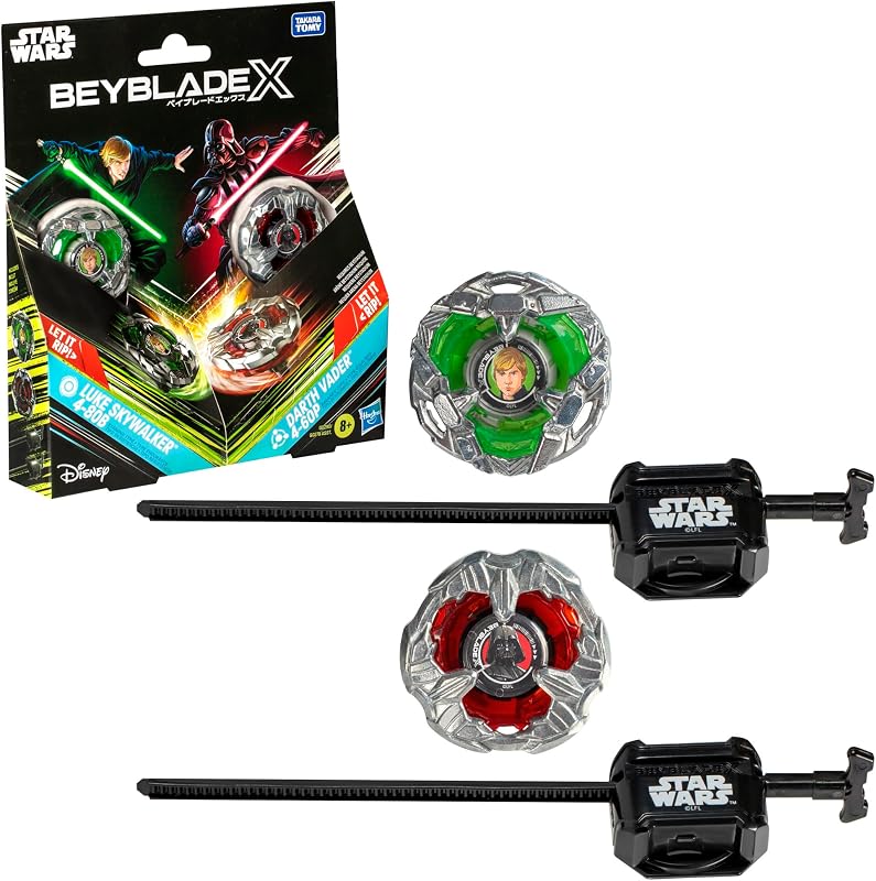 Beyblade X in collaborazione con Star Wars, Luke Skywalker 4-80B vs. Darth Vader 4-60B, confezione multipla