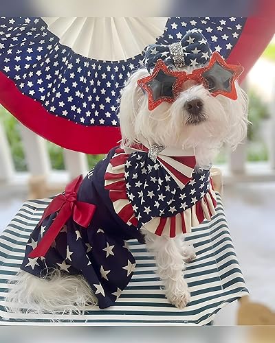 Patriotic Dog Costume Dog 4th Of July Outfits Pet Supplies