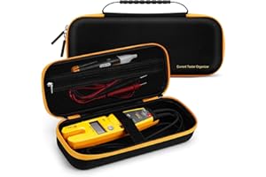 OLAIKE KingSung Hard Case for Fluke T5-600/T5-1000/ T5600/ T6-600 Electrical Voltage, Tester Multimeter Carrying Storage Bag, Black