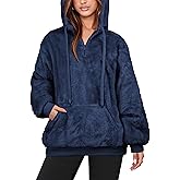 NIeyook Sherpa Fleece Hoodies for Women Fuzzy Oversized Zip up Hoodie with Pockets Casual Pullover Hooded Sweatshirt