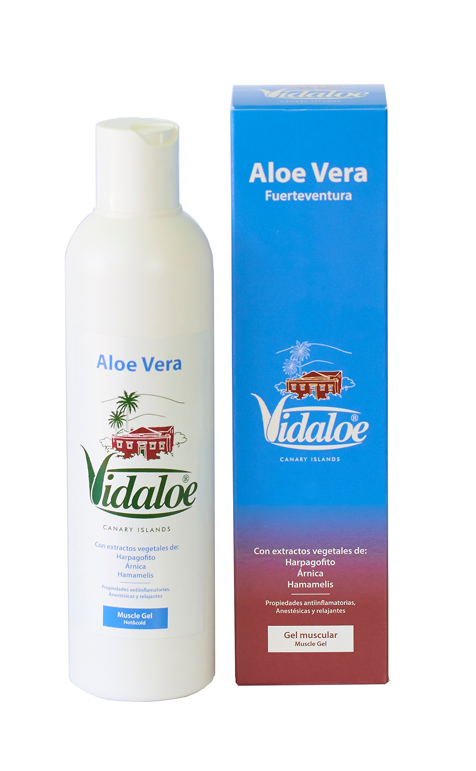 Vidaloe. Canary Island. Muscle Relax Gel Aloe Vera 250ml