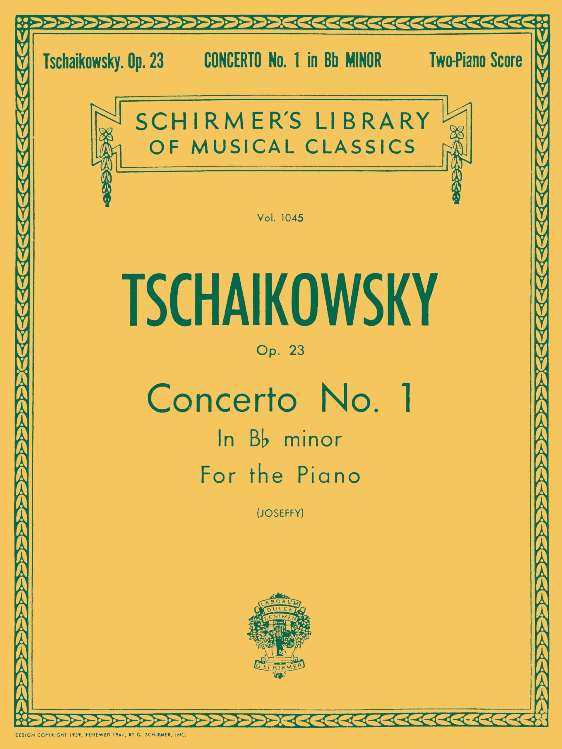 Pyotr Ilyich Tchaikovsky Piano Concerto No.1 In B Flat Minor Op.23 (2: Two Pianos, Four Hands: 1045 (Schirmer's Library of Musical Classics)