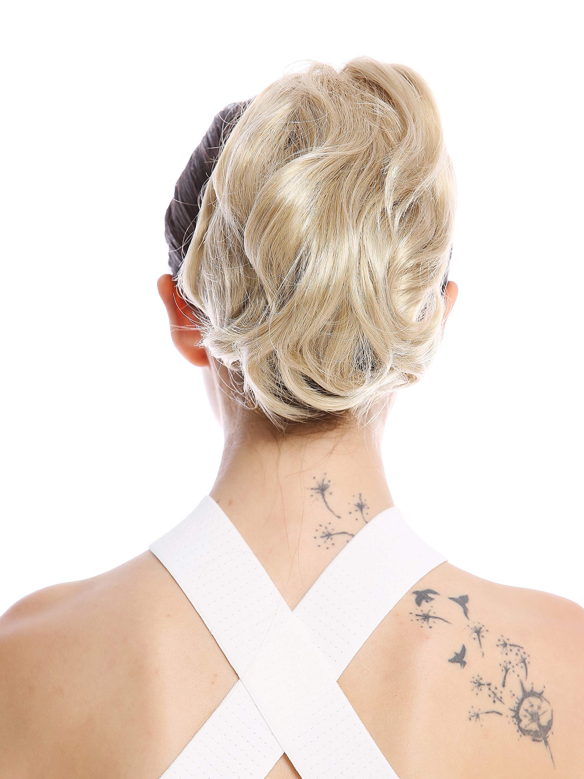 WIG ME UP - 1028-V-22 Ponytail Hairpiece Extensions short great volume wavy light champagne blond 8inch