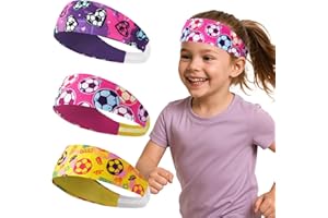WAWSAM Kids Sports Headbands for Boys - Soccer Sweatbands for Kids, Athletic Headbands for Running, Basketball, Football, and Outdoor Play, Ages 4-9