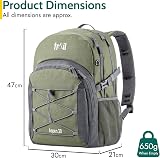 Trail Aspen 30L Day Pack Backpack Green 3 Compartments Water Resistant view 6