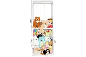 Lilly's Love Stuffed Animal Plushie Playhouse - Standing Storage Organizer Display | Made from Furniture-Grade, Easy to Assemble PVC, Stores More Stuffies Than Hammocks & Bean Bags | 55" x 22" x 12"