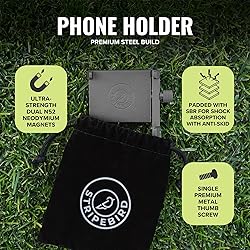Stripebird Original Magnetic Golf Cart Phone Holder