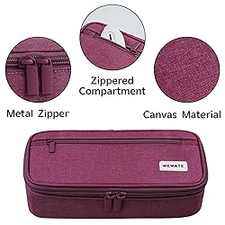 WEMATE Pencil Case, Large Storage Organizer for