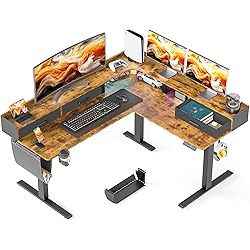 WALKINGDESK 63 Inches Height Adjustable L Shaped