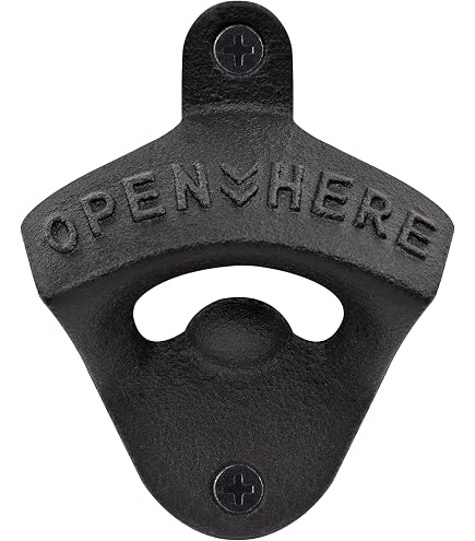 Wall-mounted Zinc Alloy Bottle Opener Wooden Beer Bottle Opener Metal Bottle Ope