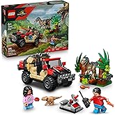 LEGO Jurassic World Raptor Off-Road Escape Dinosaur Toy - Building Playset with Dinosaur Action Figures, Jurassic World Toy f