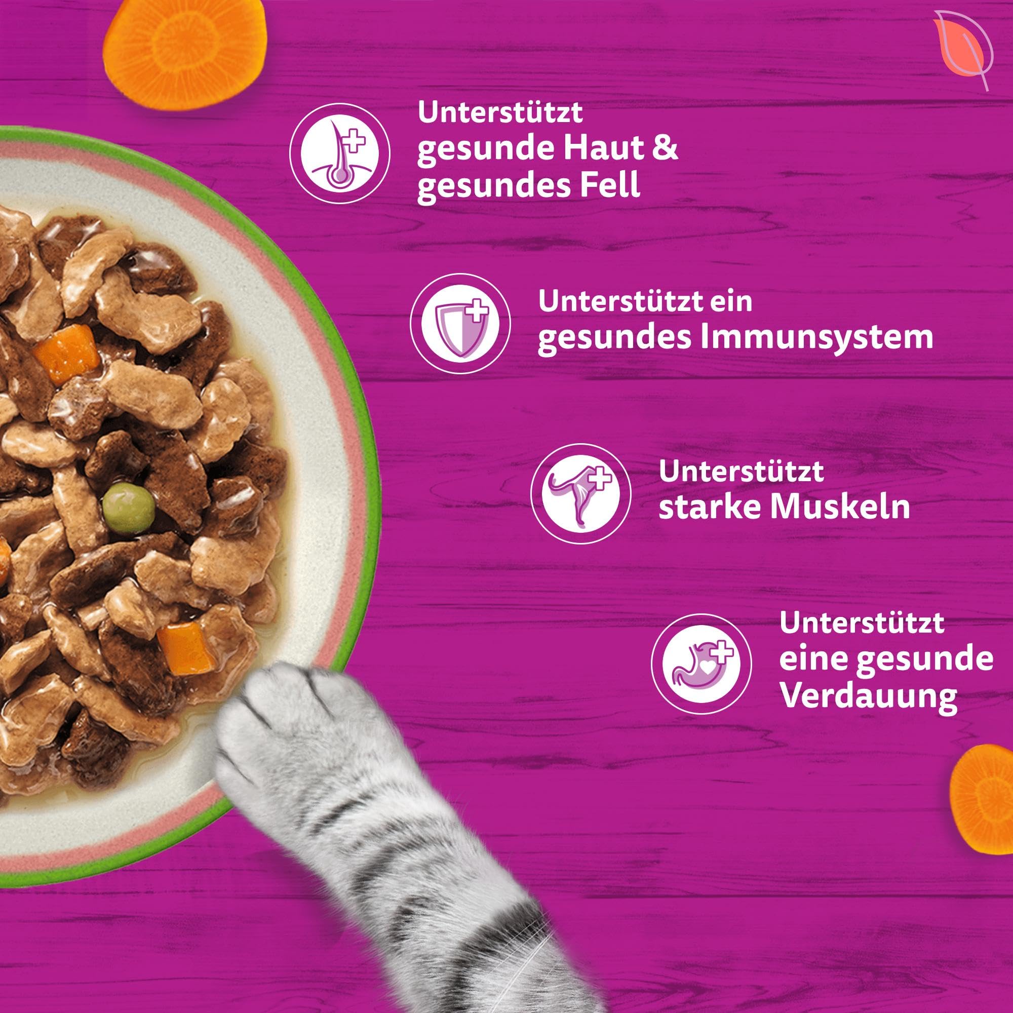 WHISKAS TASTY MIX Nassfutter in Sauce für Katzen 40 x 85g Chef’s Choice 5