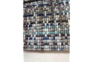 OctoRose 3 Side Zipper Upholstery Thick Linen Tweed Blue Grey, Full Size Futon Cover Sofa DayBed Mattress Slipcover (Linen-Blue/Grey, Full Size)