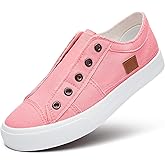 Women's Slip on Shoes Non Slip Fashion Canvas Sneakers Low Top Casual Shoes