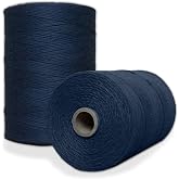 100% Cotton Loom Warp Thread (Navy Blue), 8/4 Warp Yarn (800 Yards), Perfect for Weaving: Carpet, Tapestry, Rug, Blanket or Pattern - Warping Thread for Any Loom