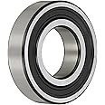SKF 6207-2RS1/C3 Radial Bearing, Single Row, Deep Groove Design, ABEC 1 Precision, Double Sealed, Contact, C3 Clearance, Steel Cage, 35mm Bore, 72mm OD, 17mm Width, 15300lbf Static Load Capacity, 25500lbf Dynamic Load Capacity
