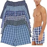 ToBeInStyle Men's Classic Multicolor Boxer Briefs in 3 or 6 Pack