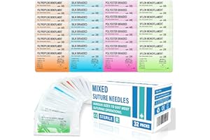 Spectabilis Suture Thread and Needle Set for Medical Students (32 Mixed) - Practice Surgical Kit, Kit De Sutura Completo Profesional, Suturas Quirurgicas Veterinary Use…