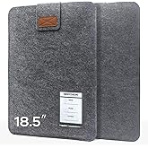 Senyoson 18.5 Inches Portable Monitor Sleeve Case for Sceptre Kado MNN KYY InnoView Yxk ForHelp AYY VisionOwl Yodoit Uperfect ViewSonic, Durable Lightweight Felt Storage Bag, Laptop Screen Extender
