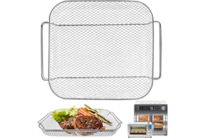 GXF Air Fryer Accessories for Emeril Lagasse Everyday 360 26 QT Extra Large Air Fryer, 12.5''×10.2'' Steel Air Fryer Plate Replacement Parts wire Rack
