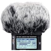 SUNMON Microphone Windscreen for Tascam DR-40X DR40X Mic Recorders,Furry Tascam Windscreen Cover